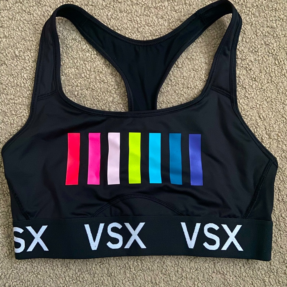 Black Victoria’s Secret VSX sports bra